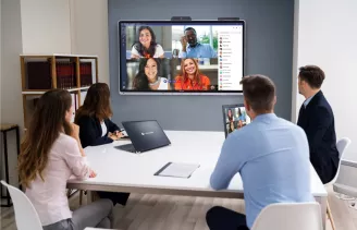 People in a videoconference