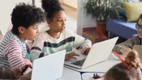Students learning in school