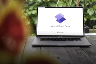 Power Pages on Laptop