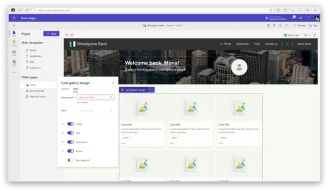 power pages dashboard