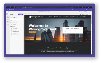 power pages layout screenshot