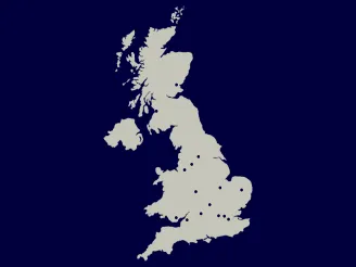 map of Sharp UK offices
