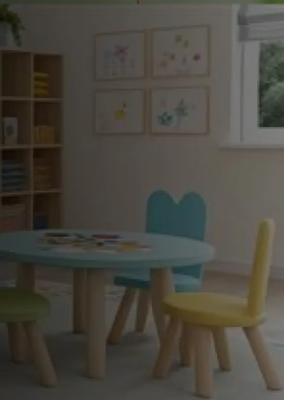 tables and chairs in nursery