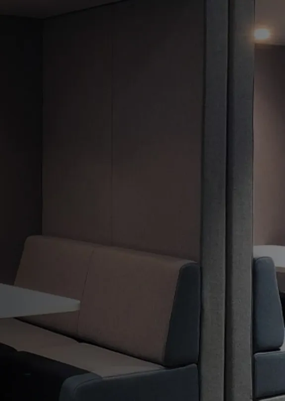 Booths and pods in workplace