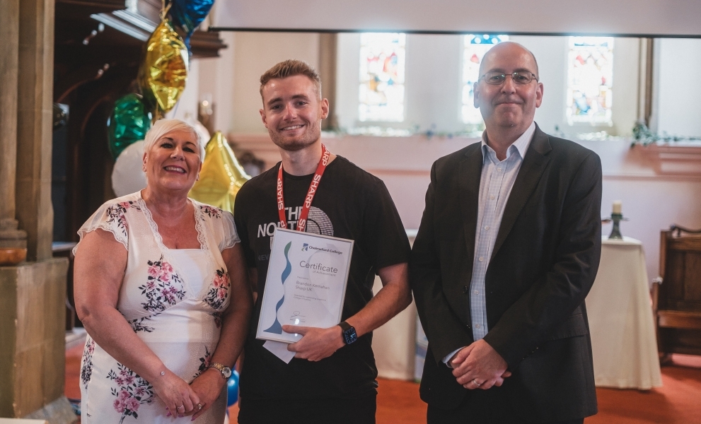 Celebrating Excellence: Technical Consultant, Brandon Kernahan Recognised by Chelmsford College for Outstanding IT Support
